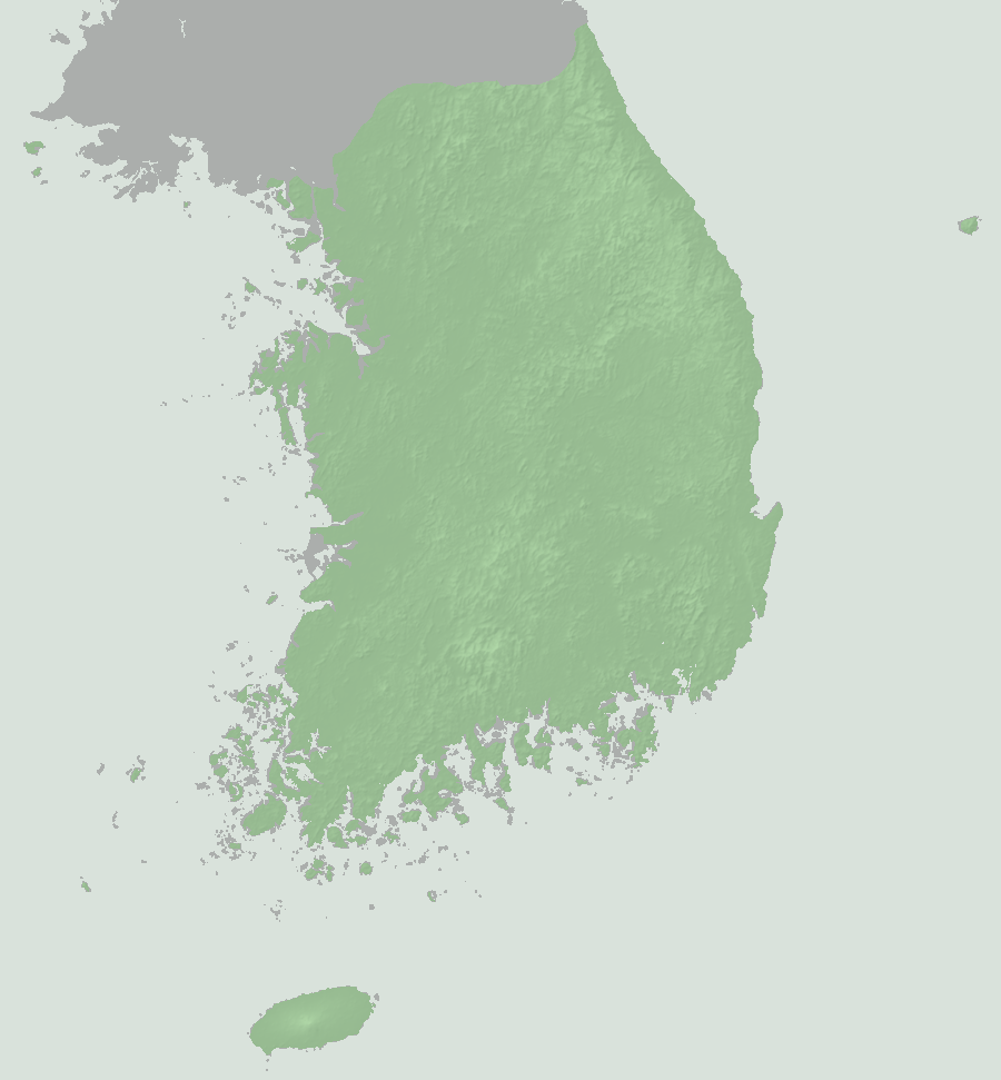 대한민국 지형도